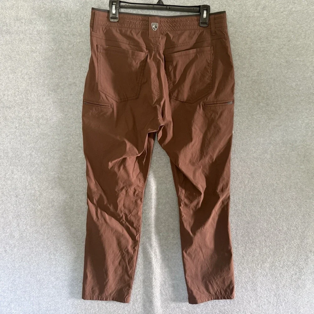 Kuhl Renegade Recon Pants Men 34x30 Red Brown Hiking Chino Nylon Spandex Stretch